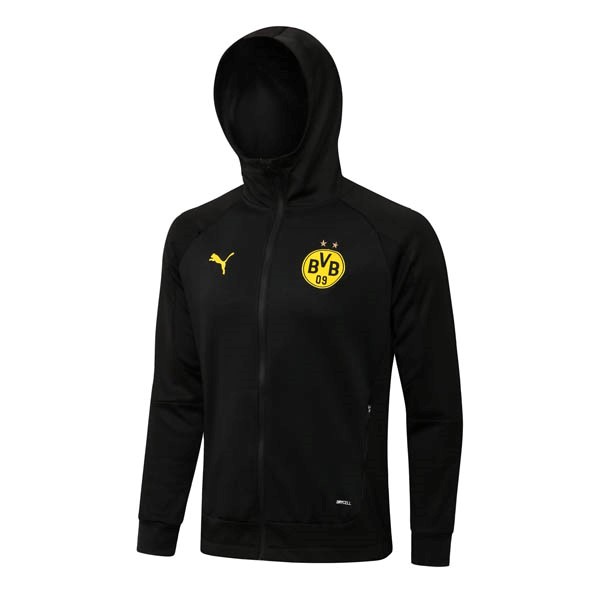 Chaqueta Con Capucha Borussia Dortmund 2022-2023 Negro Amarillo